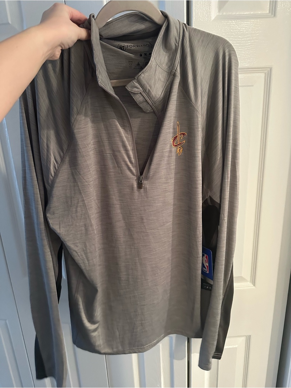 ‘47 Cleveland Cavaliers Gray 1/4 Zip Pullover